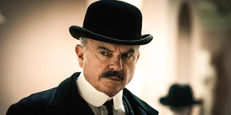 Actor Sam Neill in the Famous series Peaky Blinders Actor Sam Neill in the Famous series Peaky Blinders
