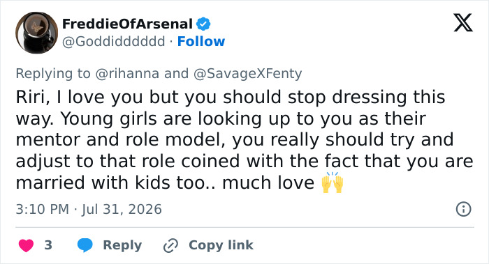 Rihanna’s Racy Lace Lingerie And Diamonds Photos Spark Furious Criticism From Fans Online: ‘You Should Stop Dressing This Way’ Rihanna’s Racy Lace Lingerie And Diamonds Photos Spark Furious Criticism From Fans Online: ‘You Should Stop Dressing This Way’