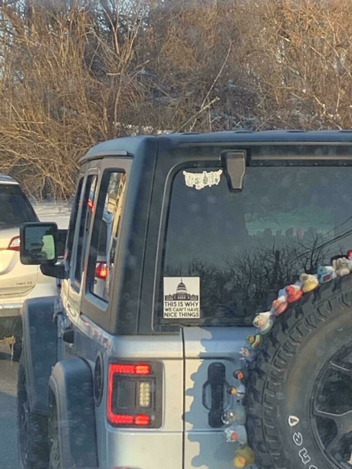 72 Funny, Wild, And Unfiltered Bumper Stickers That Made Drivers Do A Double Take (New Pics) 72 Funny, Wild, And Unfiltered Bumper Stickers That Made Drivers Do A Double Take (New Pics)