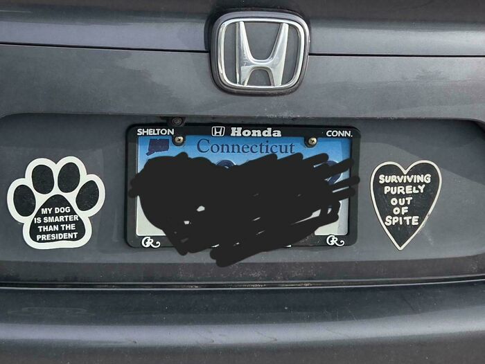 72 Funny, Wild, And Unfiltered Bumper Stickers That Made Drivers Do A Double Take (New Pics) 72 Funny, Wild, And Unfiltered Bumper Stickers That Made Drivers Do A Double Take (New Pics)