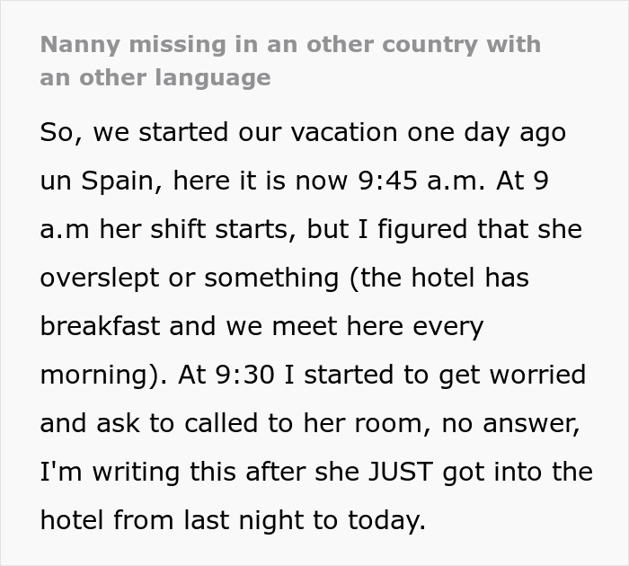 Woman Takes Nanny On Family Vacation, That Decision Ruins Everything Woman Takes Nanny On Family Vacation, That Decision Ruins Everything