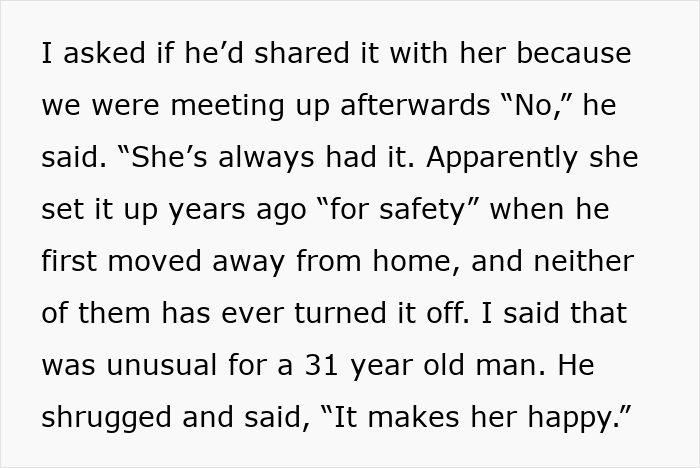 Woman Is Obsessed With Tracking Her Son’s Location, To His GF’s Shock He Defends Her Woman Is Obsessed With Tracking Her Son’s Location, To His GF’s Shock He Defends Her