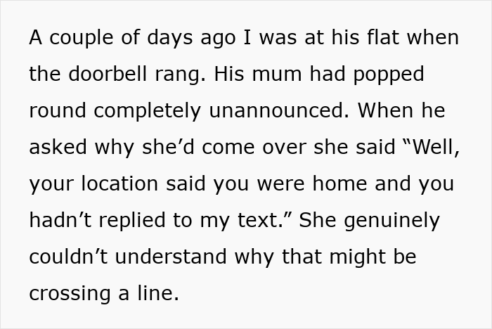 Woman Is Obsessed With Tracking Her Son’s Location, To His GF’s Shock He Defends Her Woman Is Obsessed With Tracking Her Son’s Location, To His GF’s Shock He Defends Her