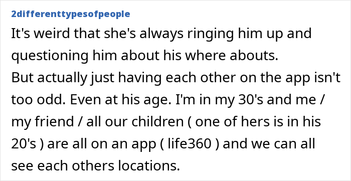 Woman Is Obsessed With Tracking Her Son’s Location, To His GF’s Shock He Defends Her Woman Is Obsessed With Tracking Her Son’s Location, To His GF’s Shock He Defends Her
