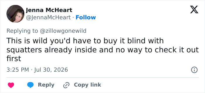 “Unreal” Zillow Listing Goes Viral For Saying Buyer Must Remove The Woman Currently Living There “Unreal” Zillow Listing Goes Viral For Saying Buyer Must Remove The Woman Currently Living There