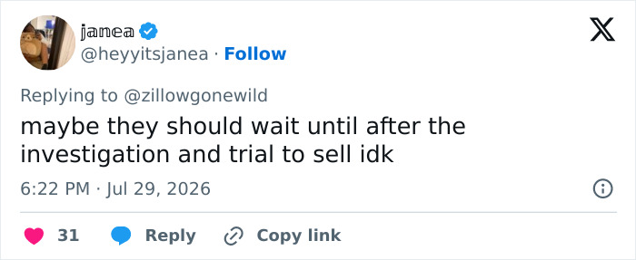 “Unreal” Zillow Listing Goes Viral For Saying Buyer Must Remove The Woman Currently Living There “Unreal” Zillow Listing Goes Viral For Saying Buyer Must Remove The Woman Currently Living There
