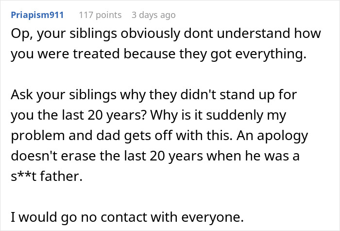 Family Demands Reconciliation After 17 Years Of Heartless Child Neglect: “Get Over It” Family Demands Reconciliation After 17 Years Of Heartless Child Neglect: “Get Over It”