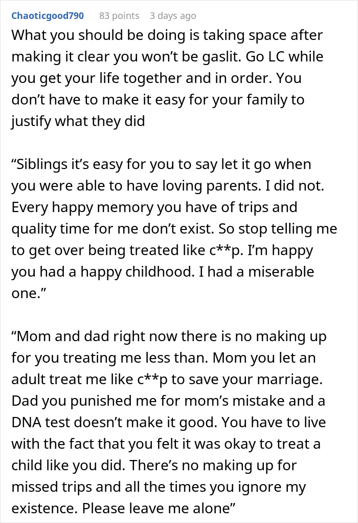 Family Demands Reconciliation After 17 Years Of Heartless Child Neglect: “Get Over It” Family Demands Reconciliation After 17 Years Of Heartless Child Neglect: “Get Over It”