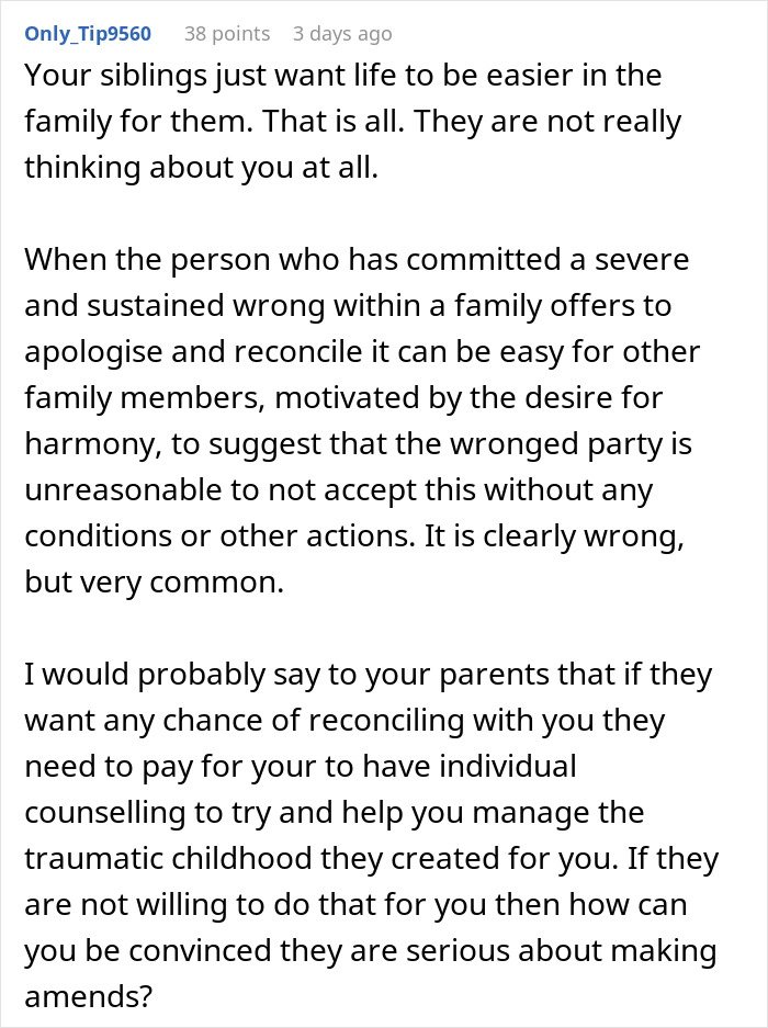 Family Demands Reconciliation After 17 Years Of Heartless Child Neglect: “Get Over It” Family Demands Reconciliation After 17 Years Of Heartless Child Neglect: “Get Over It”