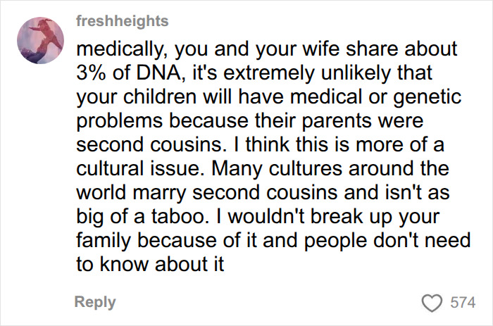 Man Who Accidentally Married His Cousin Asks The Internet For Advice Man Who Accidentally Married His Cousin Asks The Internet For Advice
