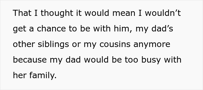 15YO Opens Up About Fearing Her New Stepmom, Uncle Turns Her Confession Into A Wedding Day Meltdown 15YO Opens Up About Fearing Her New Stepmom, Uncle Turns Her Confession Into A Wedding Day Meltdown