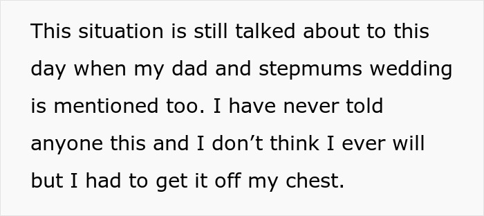 15YO Opens Up About Fearing Her New Stepmom, Uncle Turns Her Confession Into A Wedding Day Meltdown 15YO Opens Up About Fearing Her New Stepmom, Uncle Turns Her Confession Into A Wedding Day Meltdown