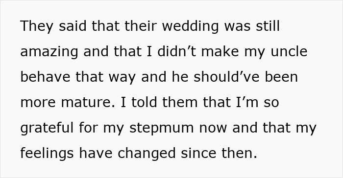 15YO Opens Up About Fearing Her New Stepmom, Uncle Turns Her Confession Into A Wedding Day Meltdown 15YO Opens Up About Fearing Her New Stepmom, Uncle Turns Her Confession Into A Wedding Day Meltdown
