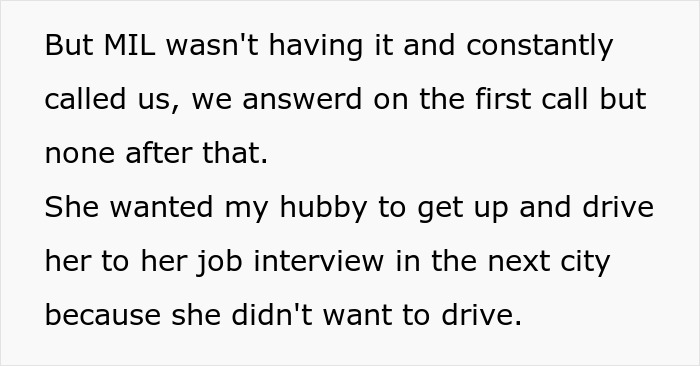 Pushy MIL Demands Four-Hour Ride Before Sunrise, Son Agrees But Drops Her Off At The Bus Station Pushy MIL Demands Four-Hour Ride Before Sunrise, Son Agrees But Drops Her Off At The Bus Station