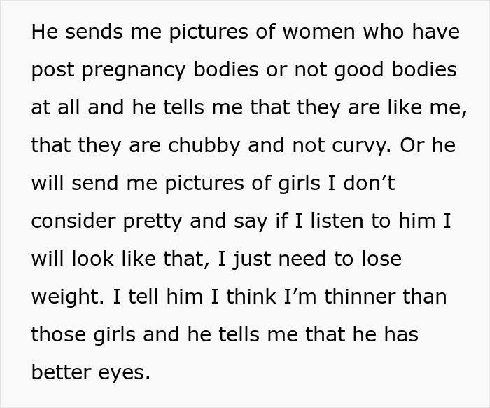 Guy Chases His Dream Girl, Spends The Next Year Calling Her Chubby And Trying To ‘Fix’ Her Guy Chases His Dream Girl, Spends The Next Year Calling Her Chubby And Trying To ‘Fix’ Her