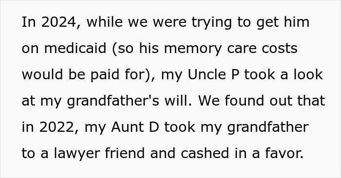 Woman Bans Aunt Who Secretly Changed Grandpa’s Will From Her Wedding, Grandma Calls Her Unforgiving Woman Bans Aunt Who Secretly Changed Grandpa’s Will From Her Wedding, Grandma Calls Her Unforgiving