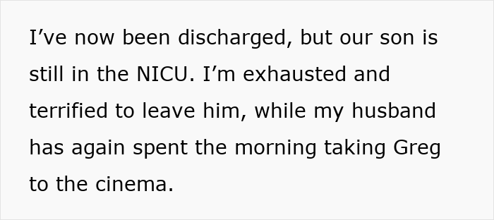 Guy Treats Paternity Leave Like A Vacay, Wife Feels Abandoned After He Ditches Her And Baby In NICU Guy Treats Paternity Leave Like A Vacay, Wife Feels Abandoned After He Ditches Her And Baby In NICU