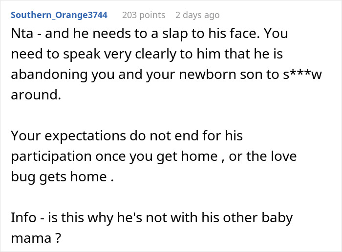 Guy Treats Paternity Leave Like A Vacay, Wife Feels Abandoned After He Ditches Her And Baby In NICU Guy Treats Paternity Leave Like A Vacay, Wife Feels Abandoned After He Ditches Her And Baby In NICU