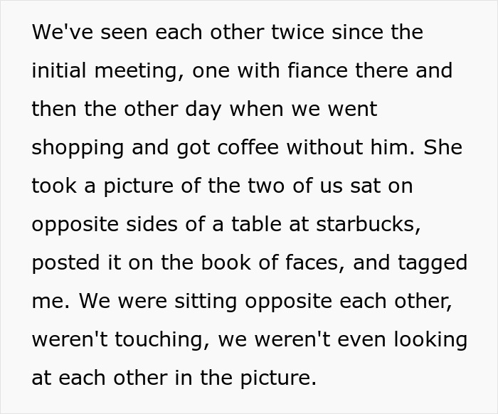 Bi Woman Goes On Outing With Fiancé’s Cousin, Sly MIL Uses FB Photo As Evidence Of Her “Cheating” Bi Woman Goes On Outing With Fiancé’s Cousin, Sly MIL Uses FB Photo As Evidence Of Her “Cheating”