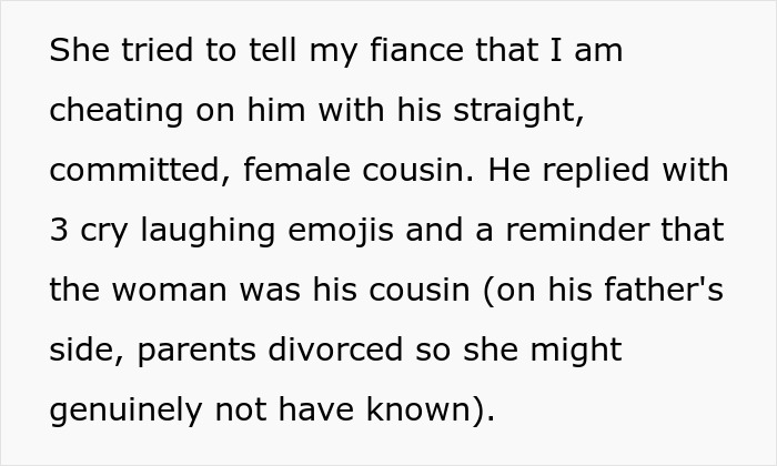 Bi Woman Goes On Outing With Fiancé’s Cousin, Sly MIL Uses FB Photo As Evidence Of Her “Cheating” Bi Woman Goes On Outing With Fiancé’s Cousin, Sly MIL Uses FB Photo As Evidence Of Her “Cheating”