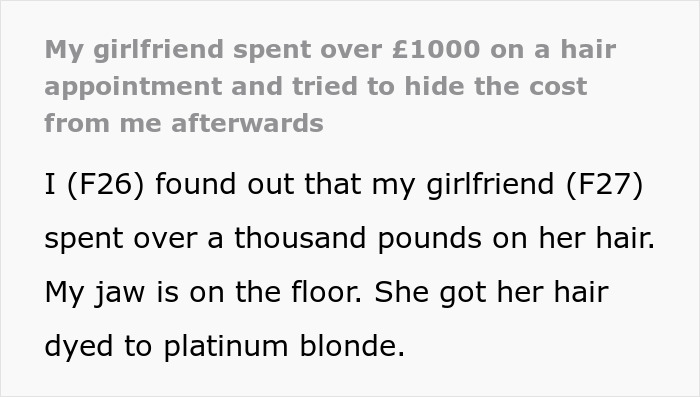 Woman Wants To Go Platinum Blonde So Bad That She Doesn’t Think About The Consequences To Her Relationship Woman Wants To Go Platinum Blonde So Bad That She Doesn’t Think About The Consequences To Her Relationship