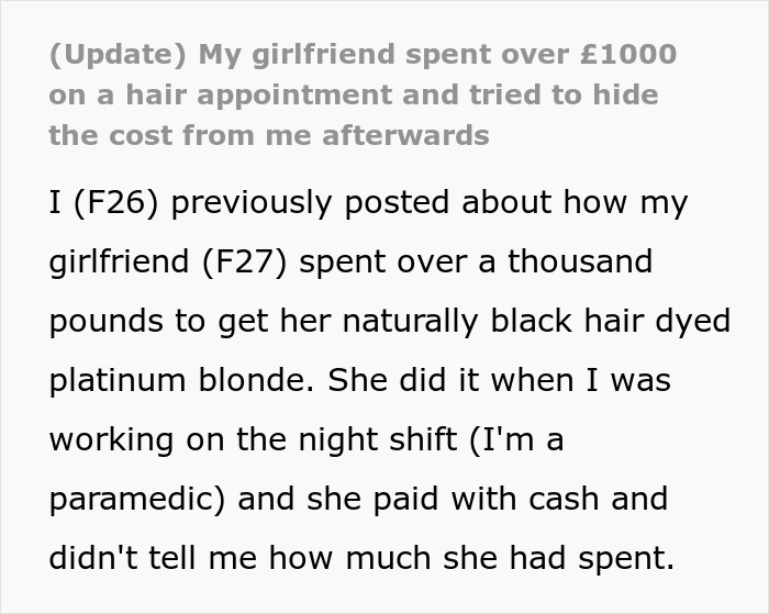 Woman Wants To Go Platinum Blonde So Bad That She Doesn’t Think About The Consequences To Her Relationship Woman Wants To Go Platinum Blonde So Bad That She Doesn’t Think About The Consequences To Her Relationship