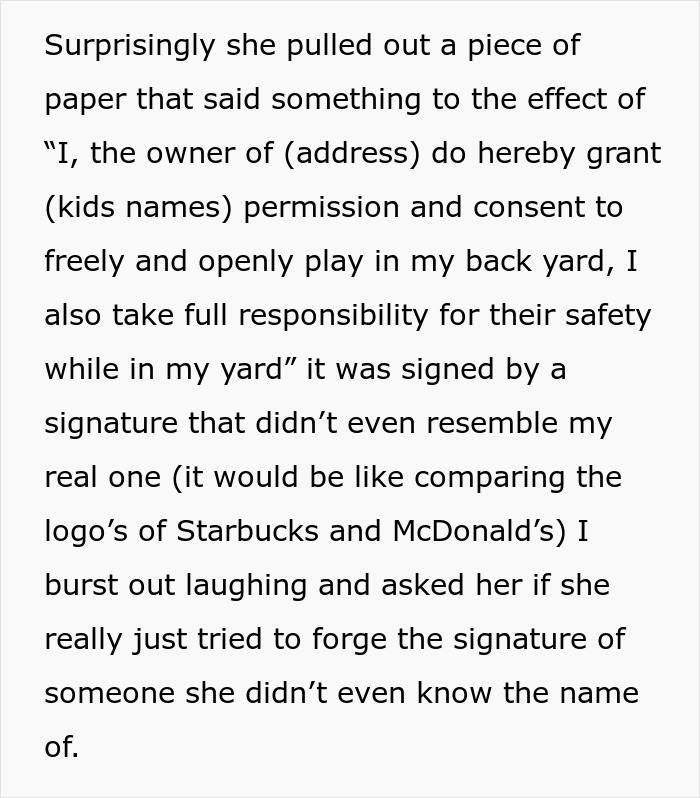Mom’s Dumb Plan Blows Up In Her Face After She Refuses To Stop Letting Her Kids Trespass Neighbor’s Yard Mom’s Dumb Plan Blows Up In Her Face After She Refuses To Stop Letting Her Kids Trespass Neighbor’s Yard
