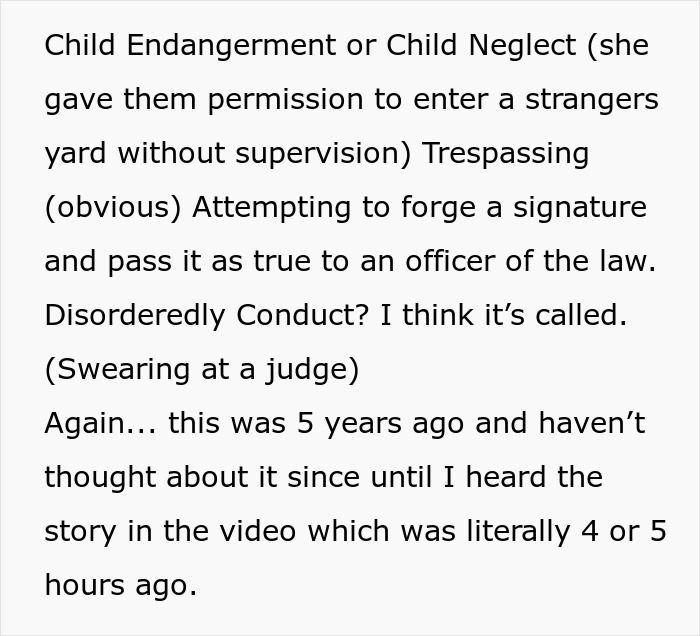 Mom’s Dumb Plan Blows Up In Her Face After She Refuses To Stop Letting Her Kids Trespass Neighbor’s Yard Mom’s Dumb Plan Blows Up In Her Face After She Refuses To Stop Letting Her Kids Trespass Neighbor’s Yard