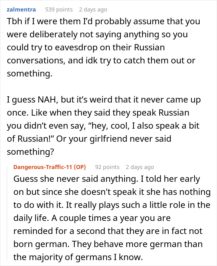 Guy’s Accidental Russian Reveal Leaves GF’s Parents Feeling Like He Was Hiding A Major Secret Guy’s Accidental Russian Reveal Leaves GF’s Parents Feeling Like He Was Hiding A Major Secret