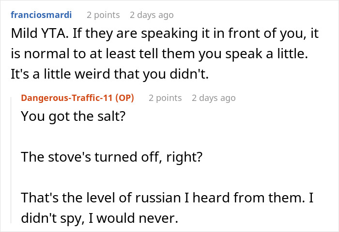 Guy’s Accidental Russian Reveal Leaves GF’s Parents Feeling Like He Was Hiding A Major Secret Guy’s Accidental Russian Reveal Leaves GF’s Parents Feeling Like He Was Hiding A Major Secret