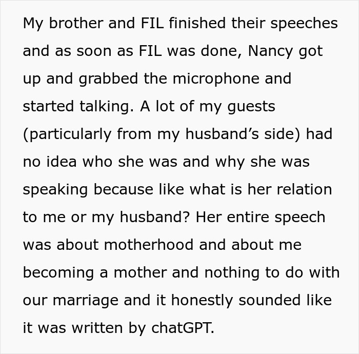 Bride Regrets Inviting Brother’s Best Friend Who Brought His Mom And Tried To Take The Spotlight Bride Regrets Inviting Brother’s Best Friend Who Brought His Mom And Tried To Take The Spotlight