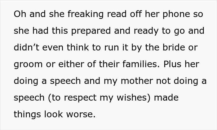 Bride Regrets Inviting Brother’s Best Friend Who Brought His Mom And Tried To Take The Spotlight Bride Regrets Inviting Brother’s Best Friend Who Brought His Mom And Tried To Take The Spotlight