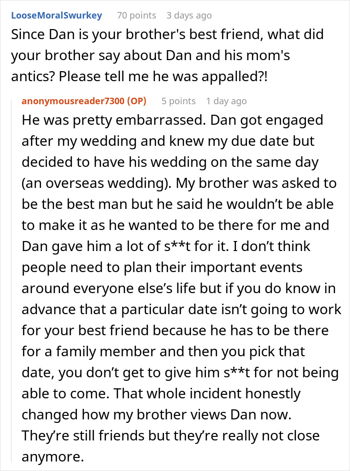 Bride Regrets Inviting Brother’s Best Friend Who Brought His Mom And Tried To Take The Spotlight Bride Regrets Inviting Brother’s Best Friend Who Brought His Mom And Tried To Take The Spotlight