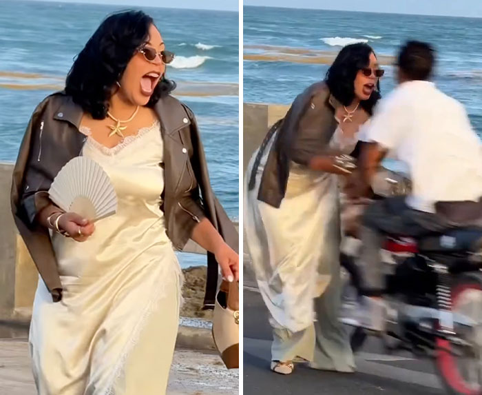Influencer Shredded To Pieces After Blaming Motorcyclist For Hitting Her While Filming In The Middle Of The Street Influencer Shredded To Pieces After Blaming Motorcyclist For Hitting Her While Filming In The Middle Of The Street
