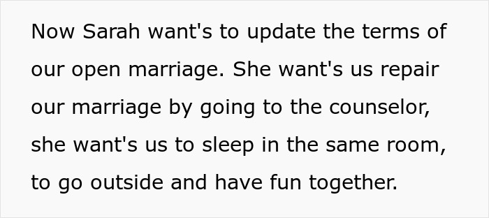 Husband Accepts Open Marriage For Family’s Sake, Wife Wants New Rules After He Meets Another Woman Husband Accepts Open Marriage For Family’s Sake, Wife Wants New Rules After He Meets Another Woman