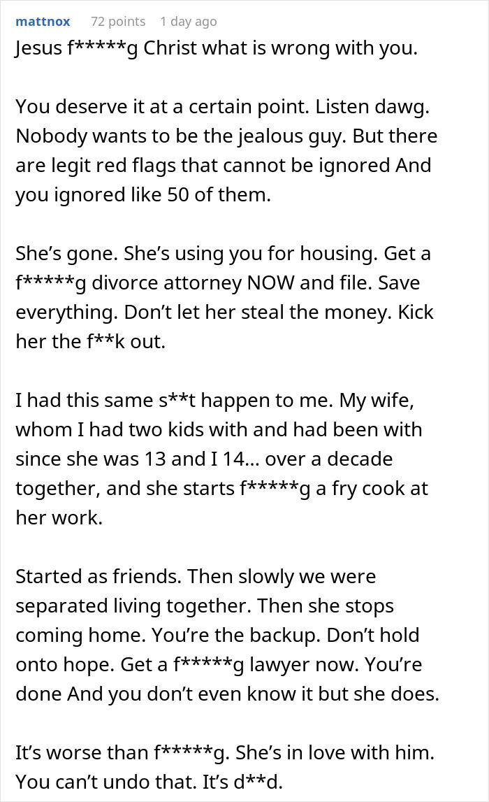 Man Finds Wife’s Secret Conversations With Another Guy, She Says It’s His Fault She Needed Support Man Finds Wife’s Secret Conversations With Another Guy, She Says It’s His Fault She Needed Support