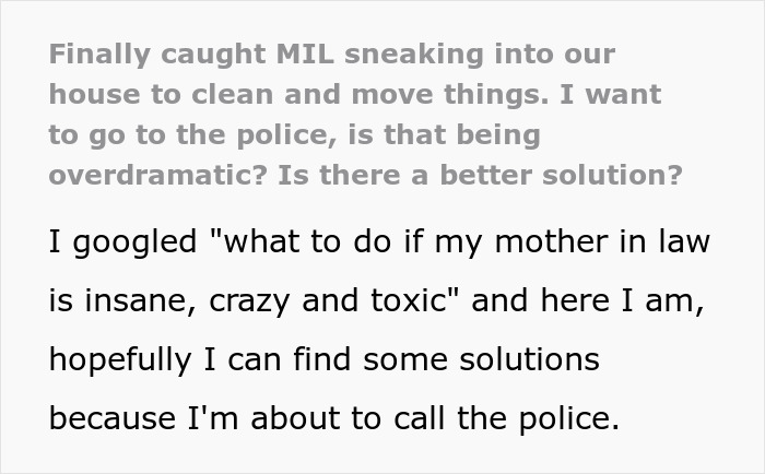 MIL Says She Sneaks Into Son’s Home To Clean, Cameras Show She Doesn’t Do Only That MIL Says She Sneaks Into Son’s Home To Clean, Cameras Show She Doesn’t Do Only That