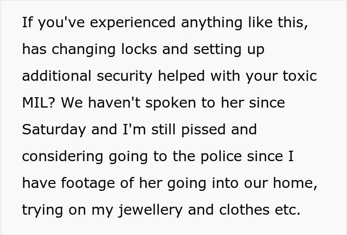 MIL Says She Sneaks Into Son’s Home To Clean, Cameras Show She Doesn’t Do Only That MIL Says She Sneaks Into Son’s Home To Clean, Cameras Show She Doesn’t Do Only That