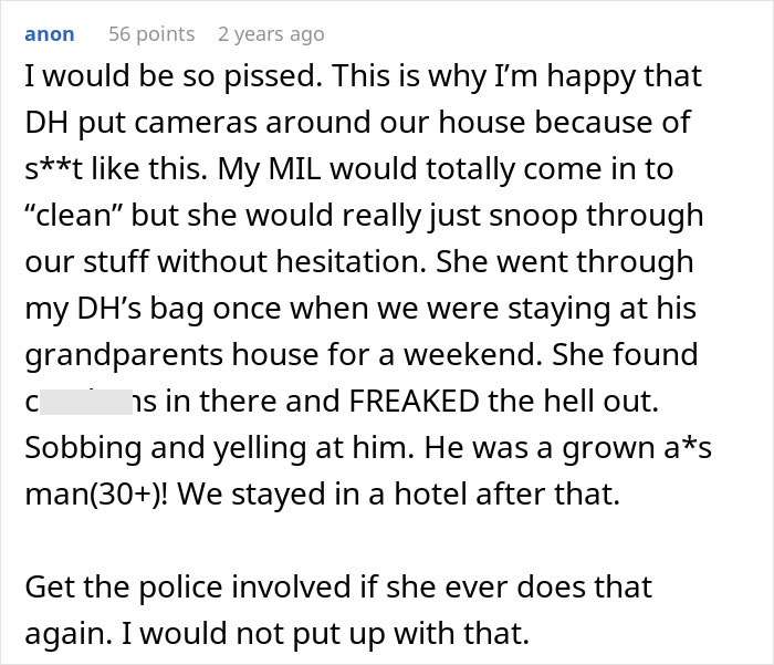 MIL Says She Sneaks Into Son’s Home To Clean, Cameras Show She Doesn’t Do Only That MIL Says She Sneaks Into Son’s Home To Clean, Cameras Show She Doesn’t Do Only That