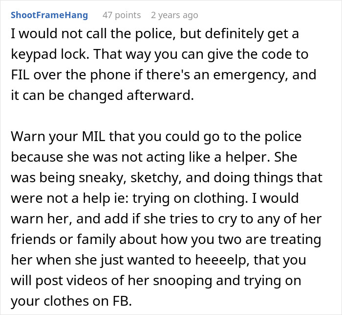 MIL Says She Sneaks Into Son’s Home To Clean, Cameras Show She Doesn’t Do Only That MIL Says She Sneaks Into Son’s Home To Clean, Cameras Show She Doesn’t Do Only That