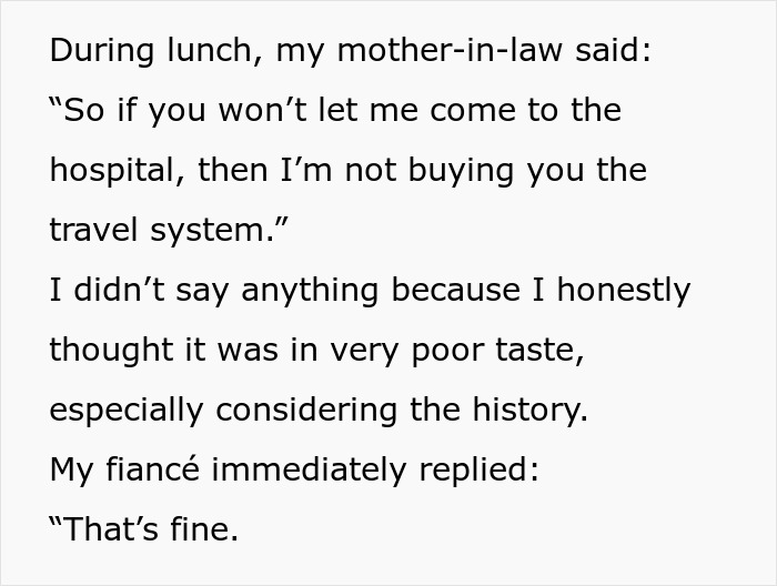 MIL Tries To Push Her Way Into DIL’s Delivery Room With A $1.4K Gift, Gets Snubbed By Son Instead MIL Tries To Push Her Way Into DIL’s Delivery Room With A $1.4K Gift, Gets Snubbed By Son Instead