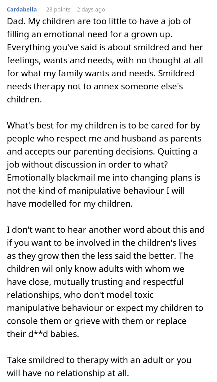 Woman Retires Hoping To Finally Experience Motherhood Through Grandkids, Daughter Shuts It Down Woman Retires Hoping To Finally Experience Motherhood Through Grandkids, Daughter Shuts It Down