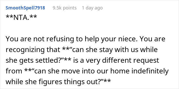Family Expects Couple To House 25YO Niece For Months Without Answers, They Decide Against It Family Expects Couple To House 25YO Niece For Months Without Answers, They Decide Against It