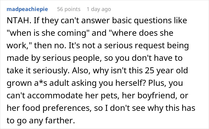 Family Expects Couple To House 25YO Niece For Months Without Answers, They Decide Against It Family Expects Couple To House 25YO Niece For Months Without Answers, They Decide Against It
