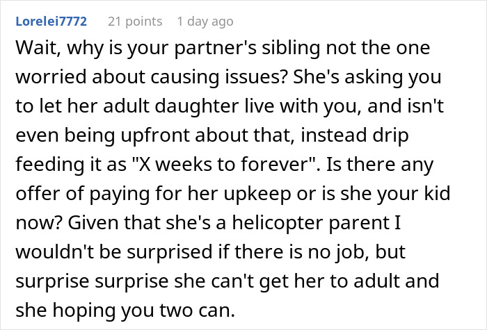 Family Expects Couple To House 25YO Niece For Months Without Answers, They Decide Against It Family Expects Couple To House 25YO Niece For Months Without Answers, They Decide Against It