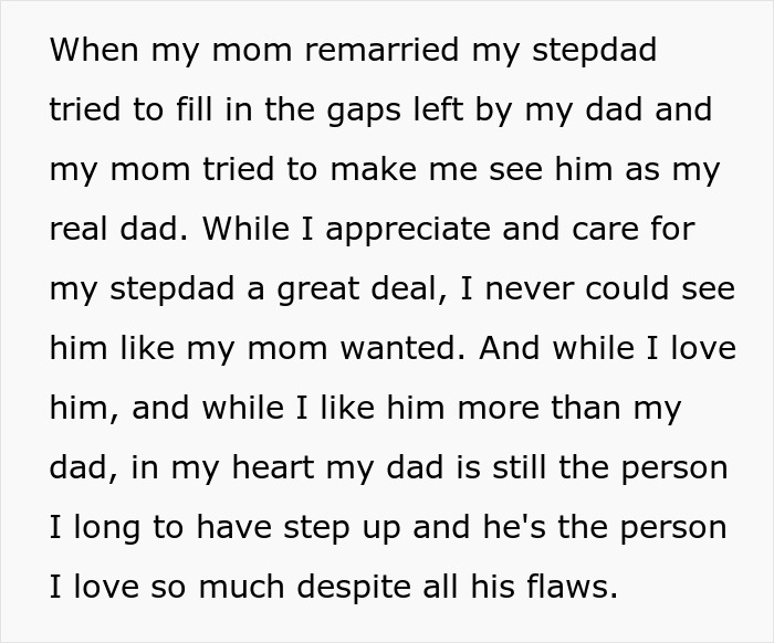 Bride Says Neither Her Dad Nor Stepdad Should Walk Her Down The Aisle, Mom Calls It Disrespectful Bride Says Neither Her Dad Nor Stepdad Should Walk Her Down The Aisle, Mom Calls It Disrespectful