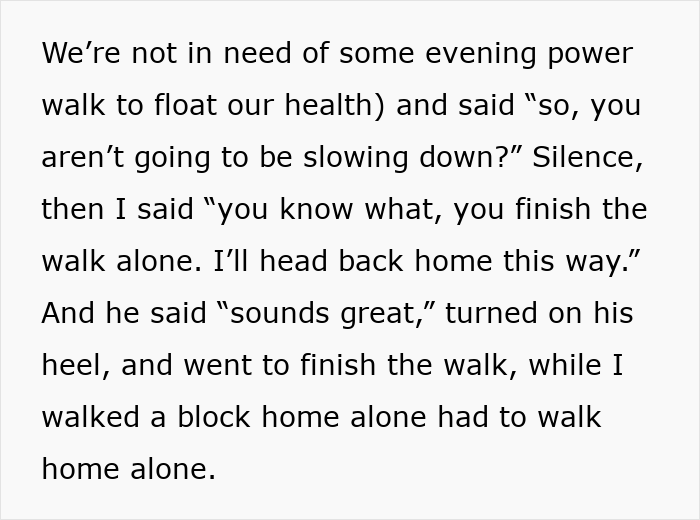 46YO Willing To Leave Pregnant Wife Behind While On Daily Walk, She Finally Reaches Breaking Point 46YO Willing To Leave Pregnant Wife Behind While On Daily Walk, She Finally Reaches Breaking Point