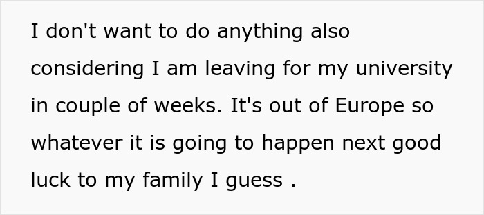 32YO Thinks That Being Gay Is His License To Be Rude To Bro’s In-Laws, Gets Snubbed By 17YO Cousin 32YO Thinks That Being Gay Is His License To Be Rude To Bro’s In-Laws, Gets Snubbed By 17YO Cousin
