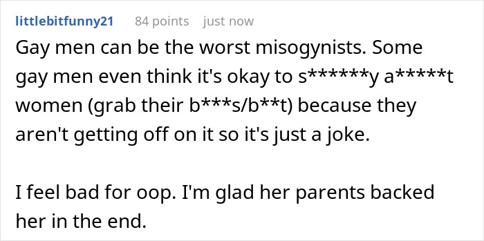 32YO Thinks That Being Gay Is His License To Be Rude To Bro’s In-Laws, Gets Snubbed By 17YO Cousin 32YO Thinks That Being Gay Is His License To Be Rude To Bro’s In-Laws, Gets Snubbed By 17YO Cousin