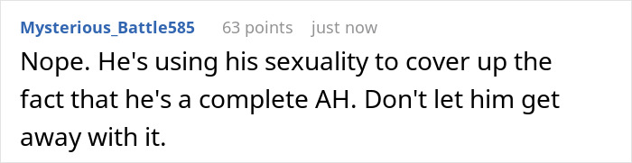32YO Thinks That Being Gay Is His License To Be Rude To Bro’s In-Laws, Gets Snubbed By 17YO Cousin 32YO Thinks That Being Gay Is His License To Be Rude To Bro’s In-Laws, Gets Snubbed By 17YO Cousin